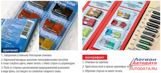ПОДДЕЛЬНЫЕ ПРЕДОХРАНИТЕЛИ