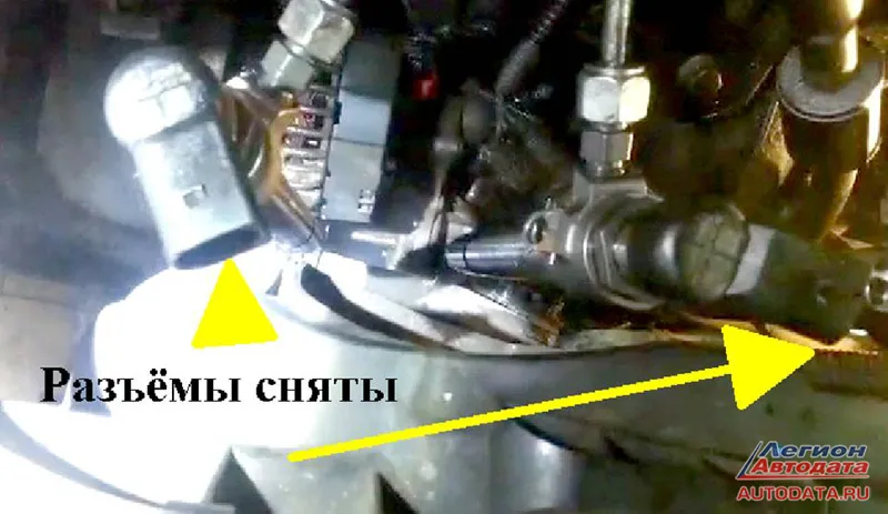 А у нас, прошу обратить внимание, управление с форсунок снято