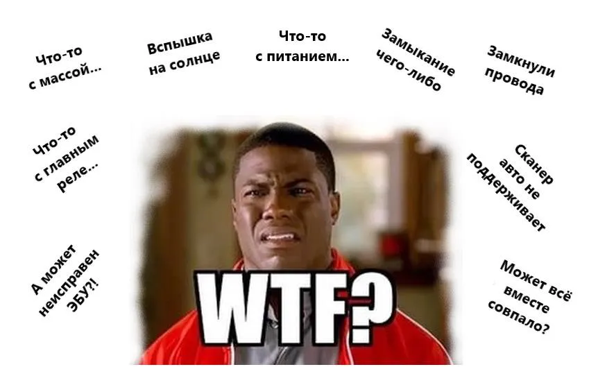 Опять же, может что-то с диагностической линией и что вообще происходит?!