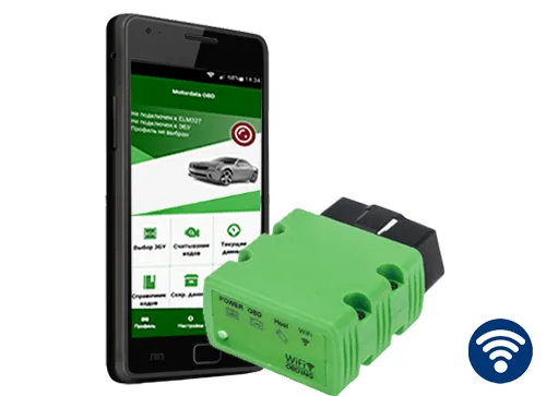 диагностический адаптер ELM327 Wi-Fi L и MotorData OBD
