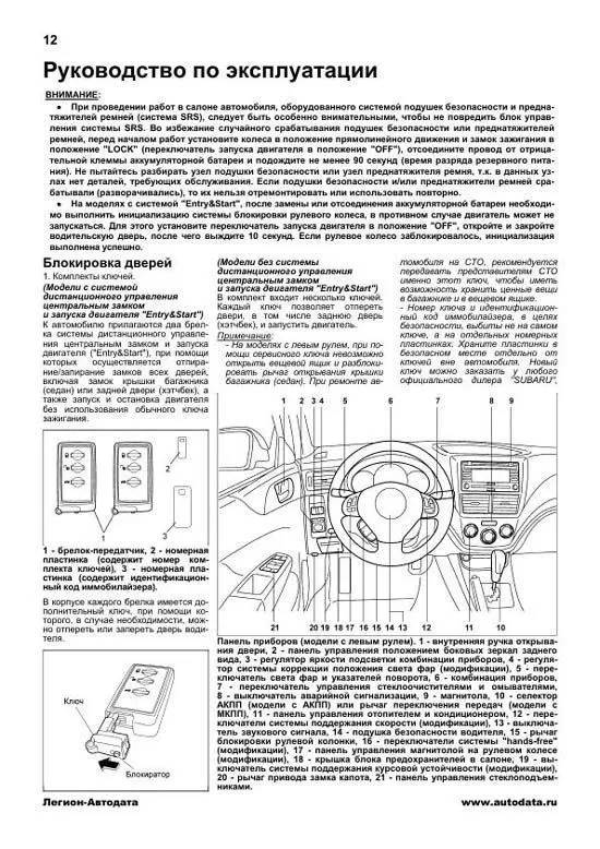 Книга Subaru Impreza, Impreza Wrx, Wrx STI 2007-12 бензин, электросхемы. Руководство по ремонту и эксплуатации автомобиля. Профессионал. Легион-Aвтодата Книга Subaru Impreza, Impreza Wrx, Wrx STI 2007-12 бензин, электросхемы. Руководство по ремонту и эксплуатации автомобиля. Профессионал. Легион-Aвтодата