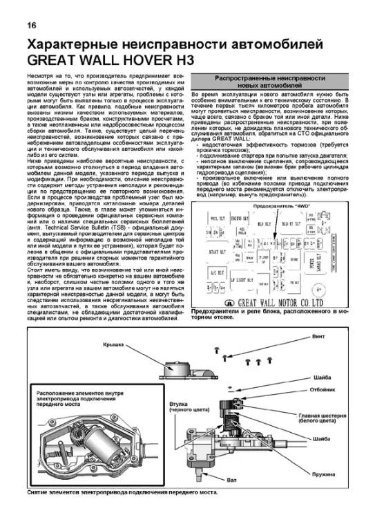 Книга Great Wall Hover H3 с 2010, рестайлинг с 2011 бензин, каталог запчастей, электросхемы. Руководство по ремонту и эксплуатации автомобиля. Профессионал. Легион-Aвтодата Книга Great Wall Hover H3 с 2010, рестайлинг с 2011 бензин, каталог запчастей, электросхемы. Руководство по ремонту и эксплуатации автомобиля. Профессионал. Легион-Aвтодата