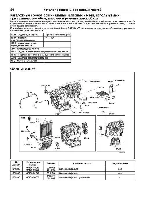 Книга Lexus RX270, 350 с 2009 бензин, электросхемы, каталог запчастей. Руководство по ремонту и эксплуатации автомобиля. Профессионал. Легион-Aвтодата Книга Lexus RX270, 350 с 2009 бензин, электросхемы, каталог запчастей. Руководство по ремонту и эксплуатации автомобиля. Профессионал. Легион-Aвтодата