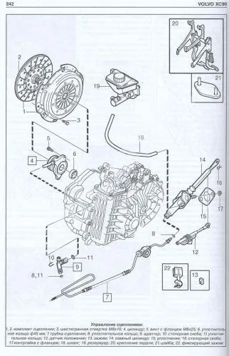 Книга Volvo ХC90 рестайлинговые модели с 2006 бензин, дизель. Руководство по ремонту и эксплуатации автомобиля. ДИЕЗ