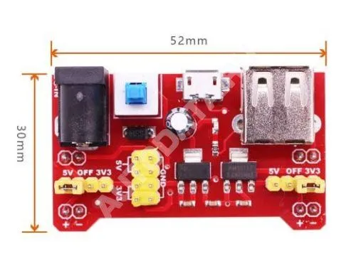Модуль питания 3,3V 5V со входом Micro USB расширения Microbit Модуль питания 3,3V 5V со входом Micro USB расширения Microbit